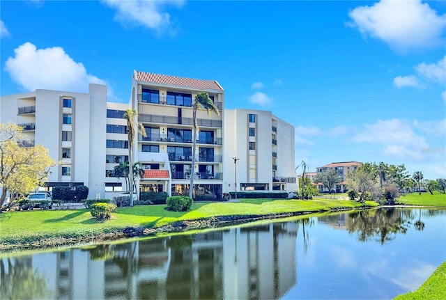 view of property featuring a water view