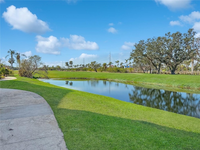 view of water feature