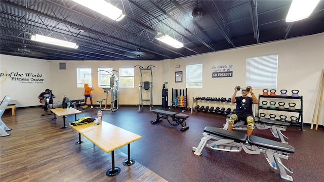 view of exercise room