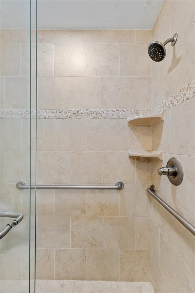 bathroom with walk in shower