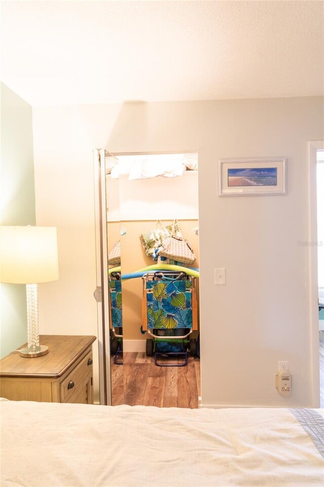 interior space featuring hardwood / wood-style flooring