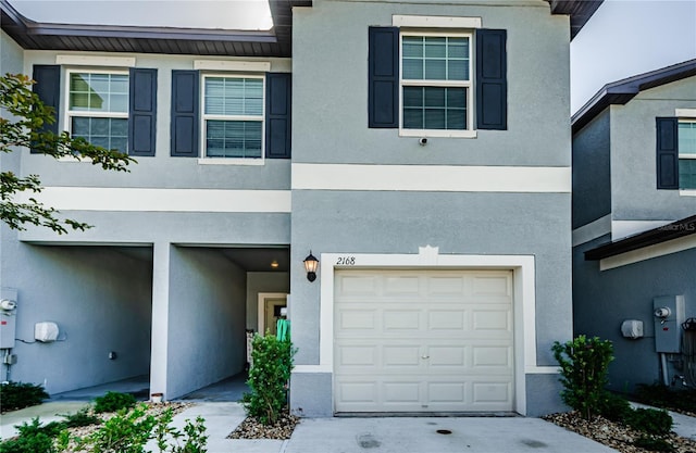 view of front of house featuring a garage