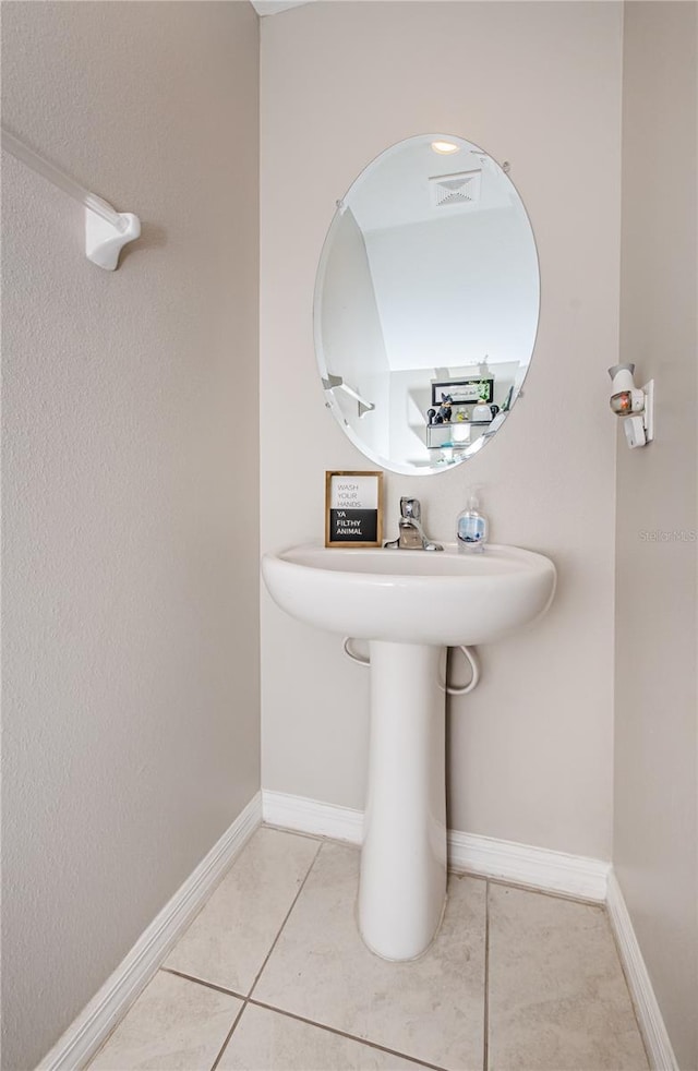 bathroom featuring tile patterned floors