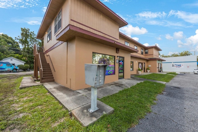 exterior space with mail boxes