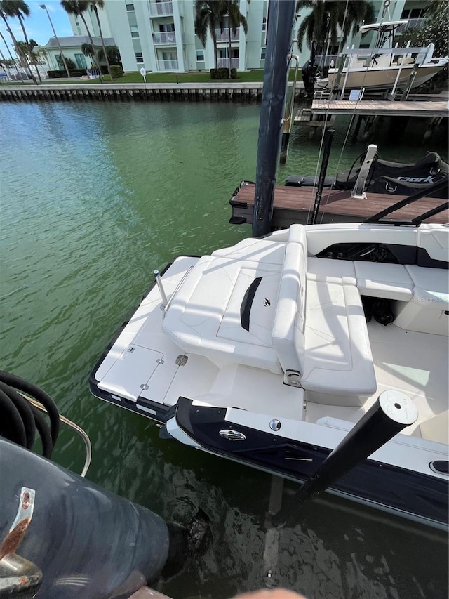 440 64th Ave, St Pete Beach, FL 33706 - dock area featuring a water view