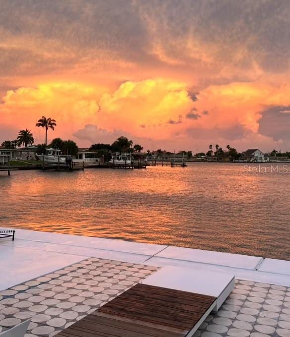 440 64th Ave, St Pete Beach, FL 33706 - dock area featuring a water view