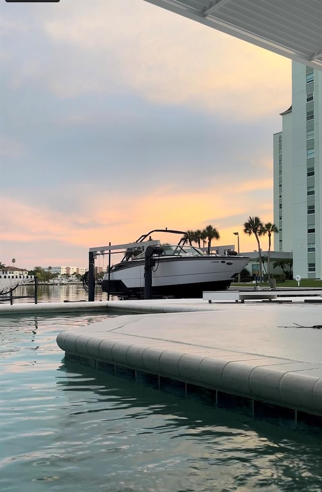 440 64th Ave, St Pete Beach, FL 33706 - view of swimming pool featuring a water view