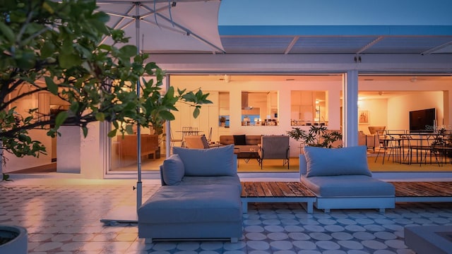 440 64th Ave, St Pete Beach, FL 33706 - view of patio with an outdoor living space