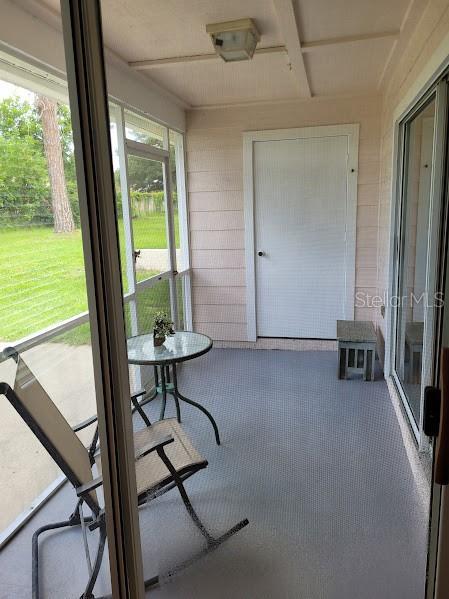 view of sunroom / solarium