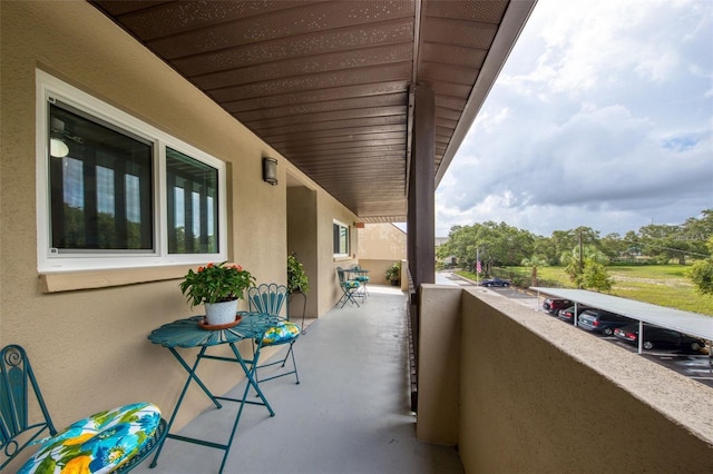 view of balcony