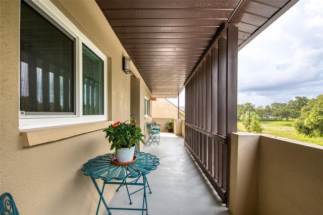 view of balcony