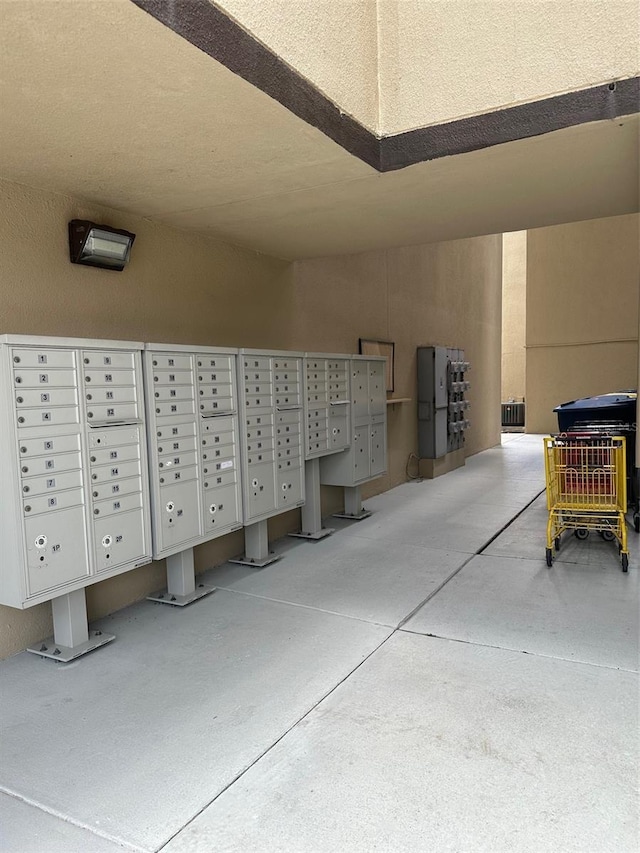 view of community with mail boxes