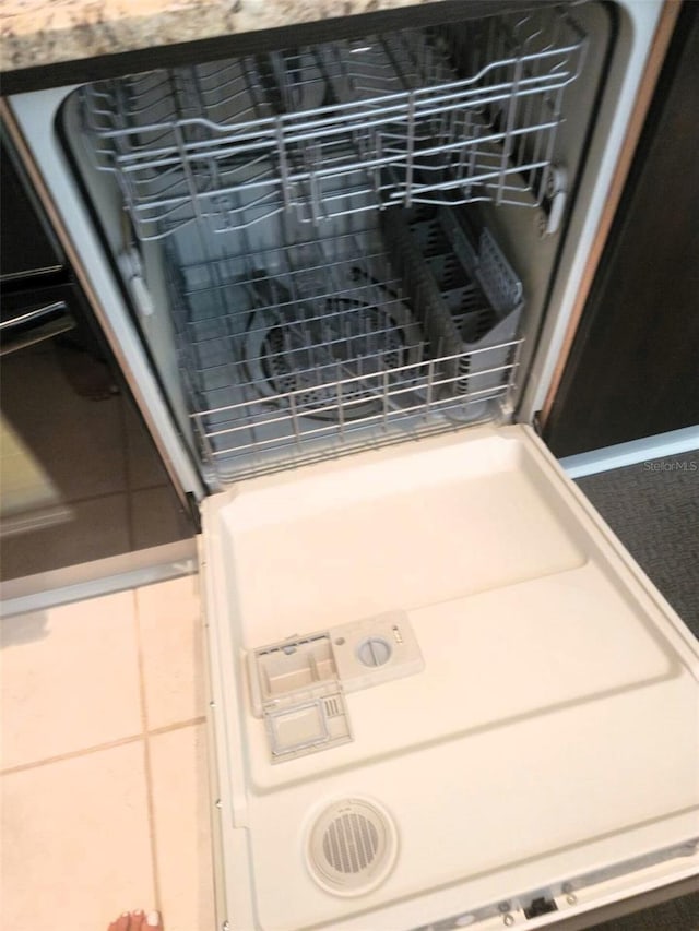 exterior details featuring dishwasher