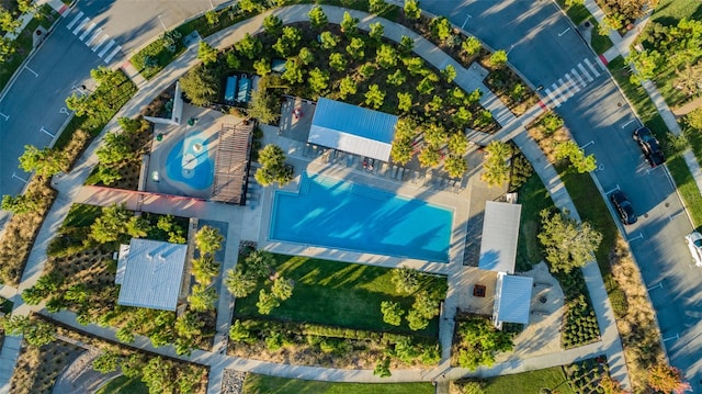 birds eye view of property