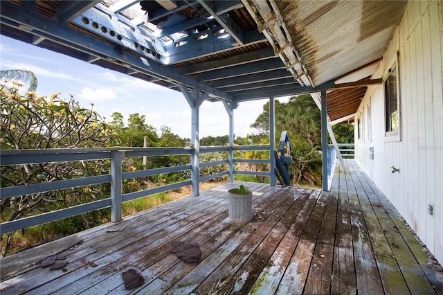 view of deck