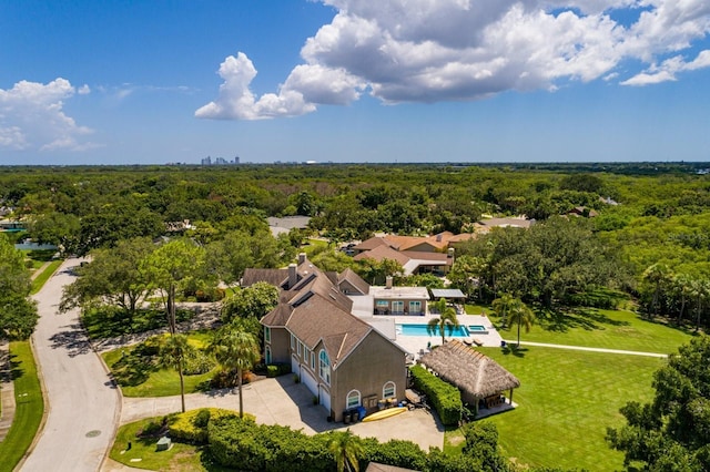 birds eye view of property