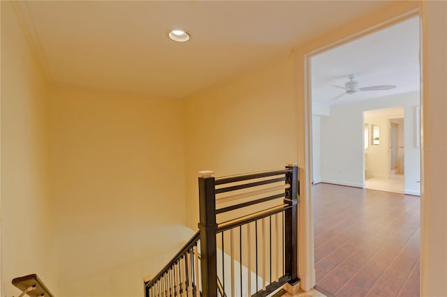 hallway featuring hardwood / wood-style floors