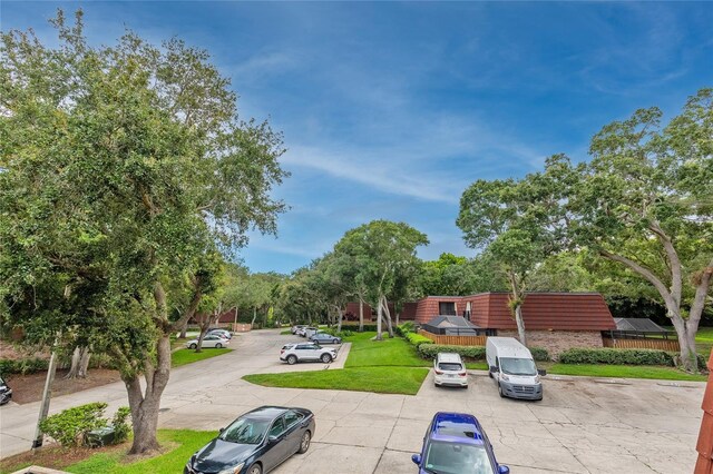 exterior space with a lawn