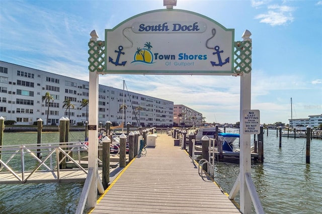 3128 59th St S Unit 214, Gulfport, FL 33707 - dock area with a water view