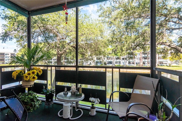 view of sunroom