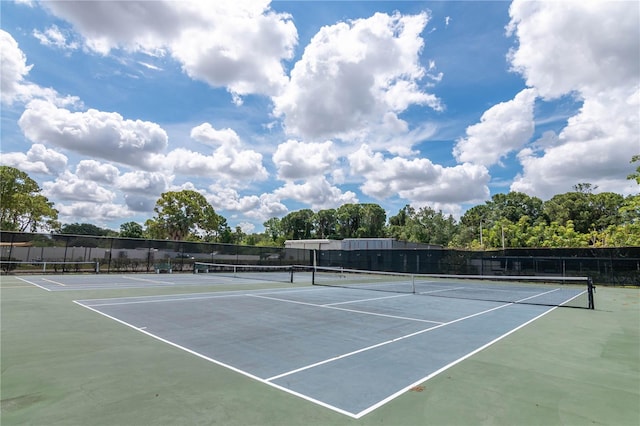 view of tennis court