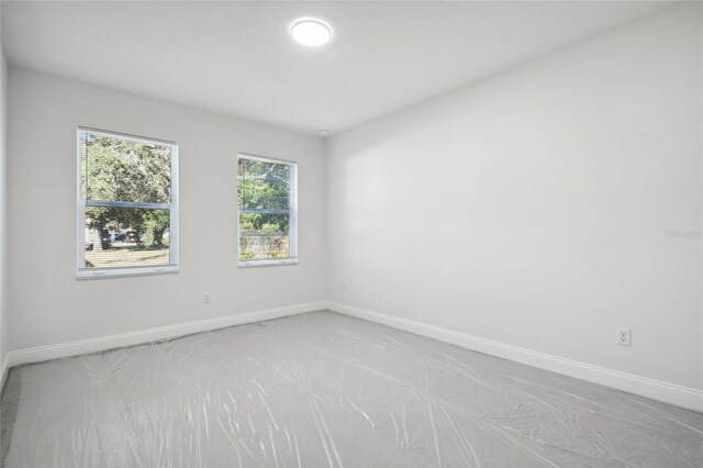 view of carpeted empty room