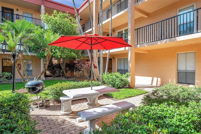 exterior space with a patio area