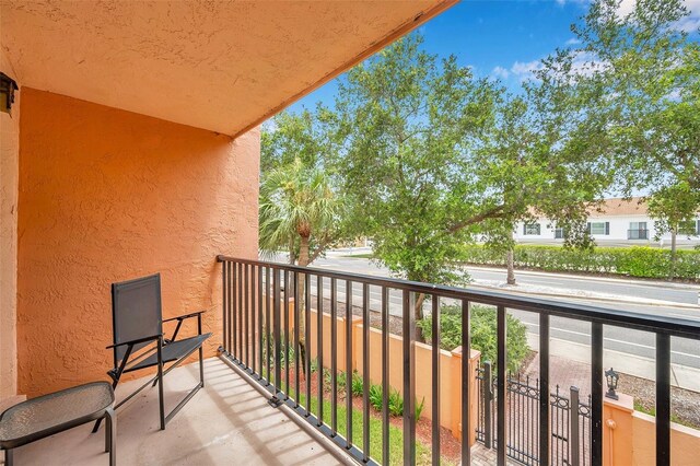 view of balcony