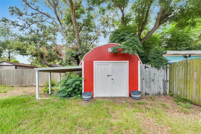 view of outbuilding