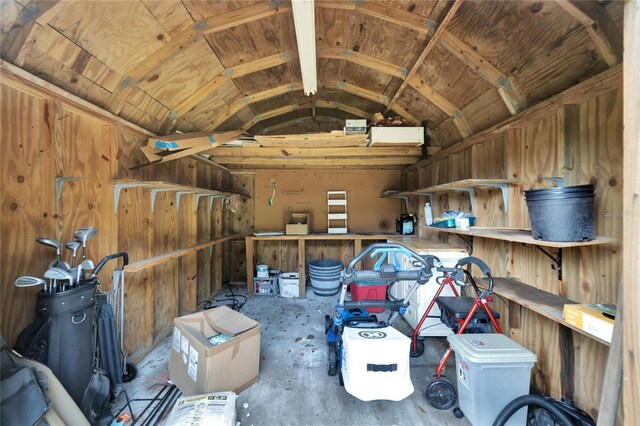 view of storage room