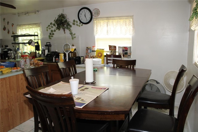 view of dining area