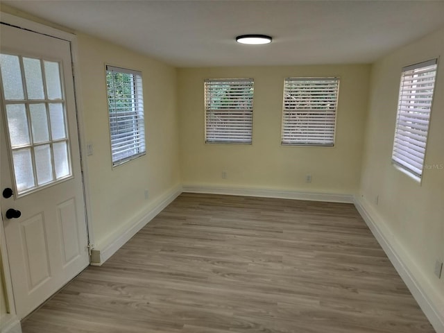 interior space featuring light hardwood / wood-style floors