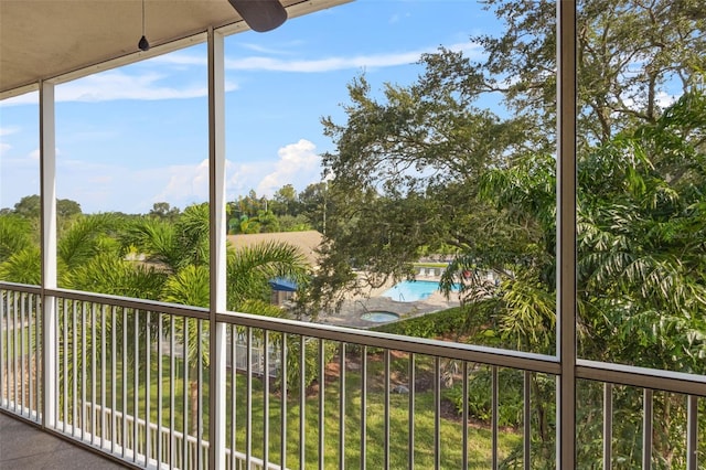 view of balcony