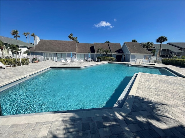 view of pool with a patio