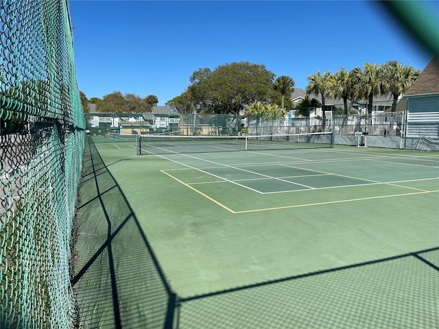 view of tennis court