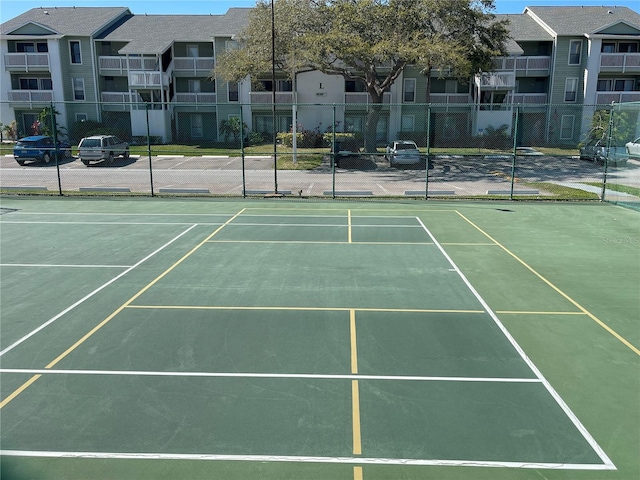 view of tennis court