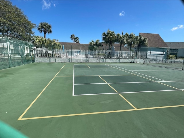 view of sport court