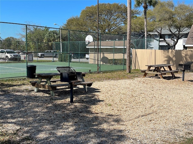 view of community with basketball court