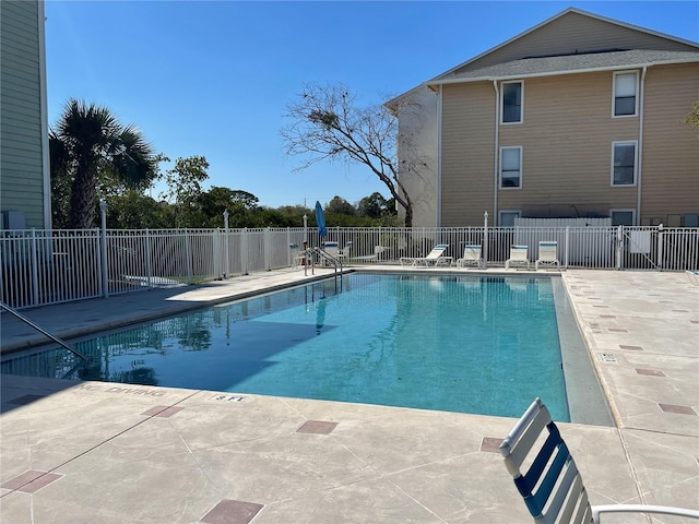 view of pool with a patio