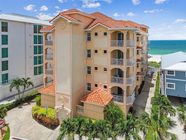 view of property featuring a water view