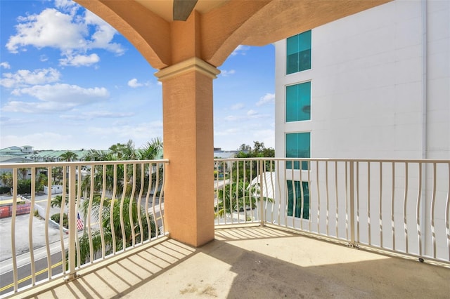 view of balcony