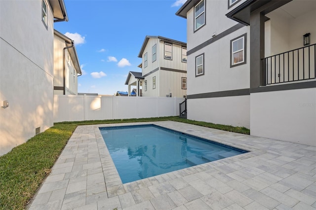 view of pool with a patio