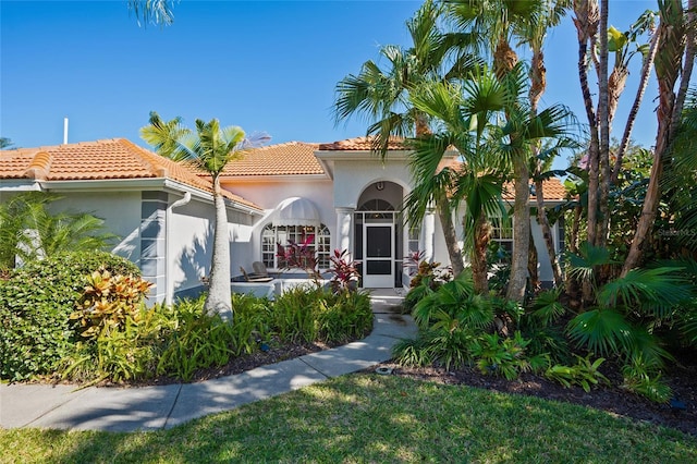 view of mediterranean / spanish house