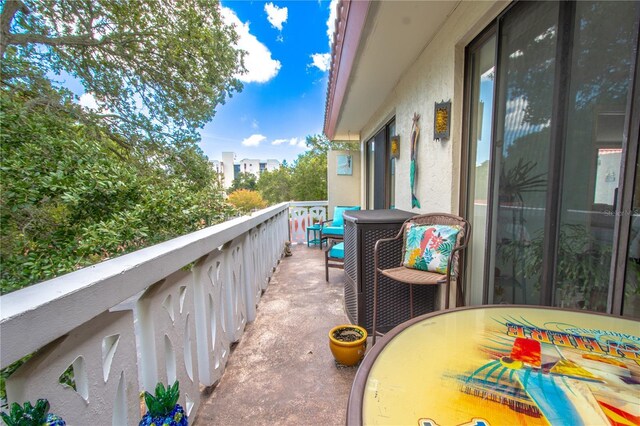 view of balcony