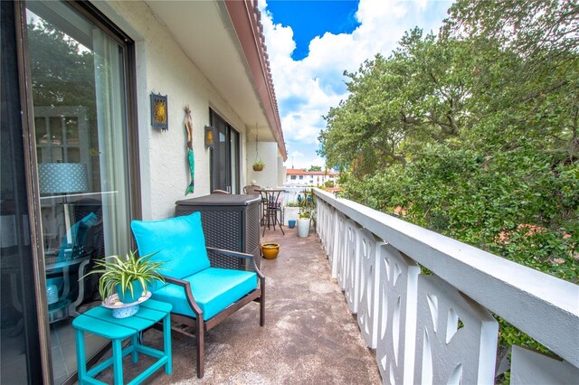 view of balcony