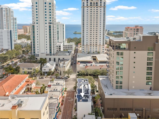 city view featuring a water view