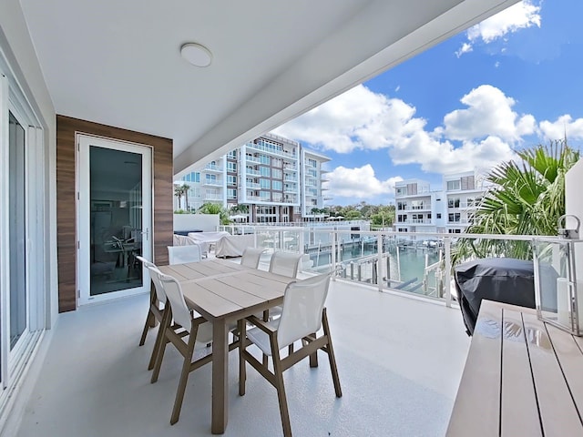 balcony with grilling area