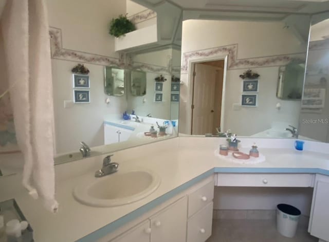 bathroom featuring vanity