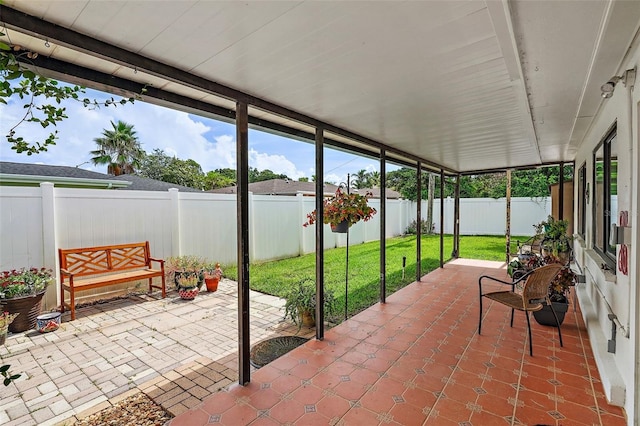 view of sunroom / solarium