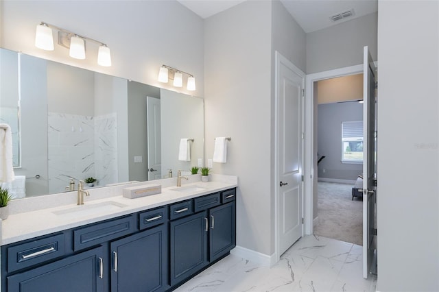 bathroom with vanity